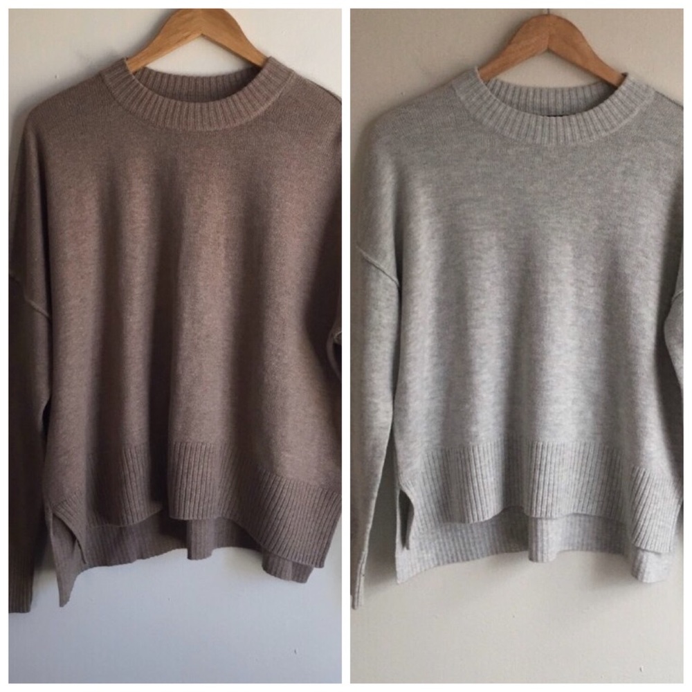 BUNDLE Two H&M Oversized Crewneck Sweaters